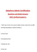 Salesforce Admin Certification &lpar;Latest 2026&sol;2027 Update&rpar; Complete Questions and Guide Answers&comma; 100&percnt; Verified Graded A&plus;