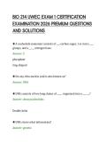 BIO 214 UWEC EXAM 1 CERTIFICATION &NewLine;EXAMINATION 2026 PREMIUM QUESTIONS &NewLine;AND SOLUTIONS 