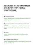 BIO 214 UWEC EXAM 1 COMPREHENSIVE &NewLine;EXAMINATION SCRIPT 2026 FULL &NewLine;SOLUTIONS GUIDE 