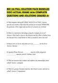 BIO 235 FULL SOLUTION PACK BUNDLED &NewLine;DOCS ACTUAL EXAMS 2026 COMPLETE &NewLine;QUESTIONS AND SOLUTIONS GRADED A&plus;