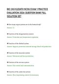 BIO 245 KLESATH NCSU EXAM 1 PRACTICE &NewLine;EVALUATION 2026 QUESTION BANK FULL &NewLine;SOLUTION SET 