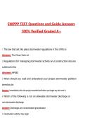 SWPPP Test &lpar;Latest 2026&sol;2027 Update&rpar; Complete Questions and Guide Answers&comma; 100&percnt; Verified Graded A&plus;
