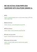 BIO 252 ACTUAL EXAM PAPER 2026 &NewLine;QUESTIONS WITH SOLUTIONS GRADED A&plus; 