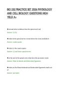 BIO 252 PRACTICE SET 2026 PHYSIOLOGY &NewLine;AND CELL BIOLOGY QUESTIONS HIGH &NewLine;YIELD A&plus; 