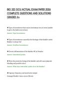 BIO 322 GCU ACTUAL EXAM PAPER 2026 &NewLine;COMPLETE QUESTIONS AND SOLUTIONS &NewLine;GRADED A&plus; 