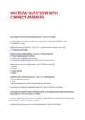 NSC EXAM QUESTIONS WITH CORRECT ANSWERS&period;