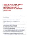 108926&colon; NS&period;M07&period;5741 WE&colon; PREVENT ACCIDENTAL IGNITION AND RECOGNIZE AND REACT TO GENERIC ABNORMAL OPERATING CONDITIONS