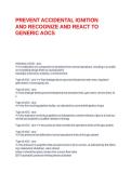 PREVENT ACCIDENTAL IGNITION AND RECOGNIZE AND REACT TO GENERIC AOCS