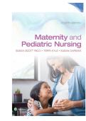 TEST BANK FOR Maternity and Pediatric Nursing 4th Edition by Susan Ricci &comma; Theresa Kyle &comma; Susan Carman ISBN&colon;978-1975139766 COMPLETE GUIDE ALL CHAPTERS COVERED 100&percnt; VERIFIED A&plus; GRADE ASSURED&excl;&excl;&excl;&excl;&excl; NEW LATEST UPDATE&excl;&excl;&excl;&excl;&excl;
