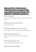 BIO100 STUDY GUIDE EXAM 4 &NewLine;UPDATED ACTUAL EXAM PAPER &NewLine;2026 COMPLETE QUESTIONS AND &NewLine;CORRECT ANSWERS GRADED A&plus; 