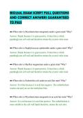 BIO250L EXAM SCRIPT FULL QUESTIONS &NewLine;AND CORRECT ANSWERS GUARANTEED &NewLine;TO PASS 