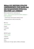 BIO322 GCU MIDTERM UPDATED &NewLine;COMPREHENSIVE TEST BANK 2026 &NewLine;SOLVED QUESTIONS WITH FULL &NewLine;SOLUTION 100&percnt; CORRECT