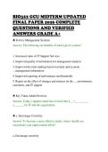 BIO322 GCU MIDTERM UPDATED &NewLine;FINAL PAPER 2026 COMPLETE &NewLine;QUESTIONS AND VERIFIED &NewLine;ANSWERS GRADE A&plus; 