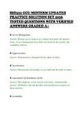 BIO322 GCU MIDTERM UPDATED &NewLine;PRACTICE SOLUTION SET 2026 &NewLine;TESTED QUESTIONS WITH VERIFIED &NewLine;ANSWERS GRADED A&plus; 