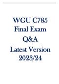 Complete WGU C785 Biochemistry Final Exam 150 Questions with Detailed Answer Explanations