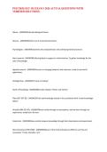 PSYCHOLOGY 101 EXAM 1 2026 ACTUAL QUESTIONS WITH VERIFIED SOLUTIONS&period;&NewLine;