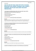 PN HESI Exit Exam 160 Questions With Correct Answers Practice Test Guide