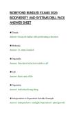 BIOBEYOND BUNDLED EXAMS 2026 &NewLine;BIODIVERSITY AND SYSTEMS DRILL PACK &NewLine;ANSWER SHEET