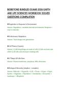 BIOBEYOND BUNDLED EXAMS 2026 EARTH &NewLine;AND LIFE SCIENCES WORKBOOK SOLVED &NewLine;QUESTIONS COMPILATION