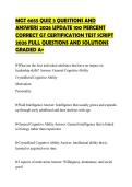 MGT 6655 QUIZ 3 QUESTIONS AND&NewLine;ANSWERS 2026 UPDATE 100 PERCENT&NewLine;CORRECT GT CERTIFICATION TEST SCRIPT&NewLine;2026 FULL QUESTIONS AND SOLUTIONS&NewLine;GRADED A&plus;