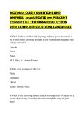 MGT 6655 QUIZ 3 QUESTIONS AND&NewLine;ANSWERS 2026 UPDATE 100 PERCENT&NewLine;CORRECT GT TEST BANK COLLECTION&NewLine;2026 COMPLETE SOLUTIONS GRADED A&plus;