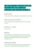 MGT 8803 BUSINESS STRATEGY PRACTICE&NewLine;SOLUTION TEST 2026 COMPLETE&NewLine;QUESTIONS AND ANSWERS GRADED A&plus;
