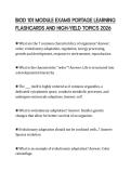 BIOD 101 MODULE EXAMS PORTAGE LEARNING &NewLine;FLASHCARDS AND HIGH-YIELD TOPICS 2026