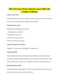 BIO 322 Exam Study Material Latest 2026 with&NewLine;Complete Solutions