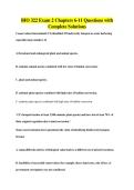 BIO 322 Exam 2 Chapters 6-11 Questions with&NewLine;Complete Solutions