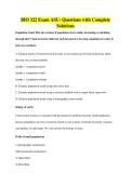 BIO 322 Exam ASU- Questions with Complete&NewLine;Solutions