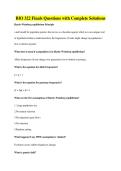 BIO 322 Finals Questions with Complete Solutions
