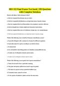 BIO 322 Final Exams Test bank &vert; 250 Questions&NewLine;with Complete Solutions