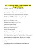 BIO 322 midterm &num;1 study guide- Questions with&NewLine;Complete Solutions