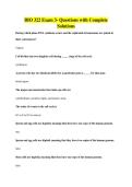 BIO 322 Exam 3- Questions with Complete&NewLine;Solutions