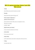 BIO 131 anatomy physiology Quizzes Latest 2026&NewLine;With Answers