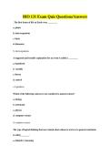 BIO 131 Exam Quiz Questions&sol;Answers