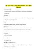 BIO 131 Study Guide Quizzes Latest 2026 With&NewLine;Answers