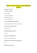 BIO 131- Exam 1 Quizzes Latest 2026 With&NewLine;Answers