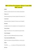 BIO 131 Root Development Quizzes Latest 2026&NewLine;With Answers