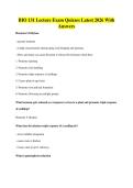 BIO 131 Lecture Exam Quizzes Latest 2026 With&NewLine;Answers