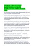 FINRA SIE PRACTICE TEST QUESTIONS & ACCURATE COMPLETE SOLUTIONS PASSED 100&percnt;