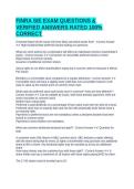 FINRA SIE EXAM QUESTIONS & VERIFIED ANSWERS RATED 100&percnt; CORRECT 