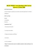 BCOT WEEK 1 test Questions with Correct&NewLine;Answers &vert; Latest 2026
