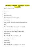 BCOT test 3 Questions with Correct Answers &vert;&NewLine;Latest 2026