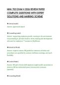 MHA 702 EXAM 4 2026 REVIEW PAPER&NewLine;COMPLETE QUESTIONS WITH EXPERT&NewLine;SOLUTIONS AND MARKING SCHEME