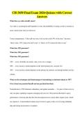 BUNDLE OF CIS 5450 Exams all with  QUESTIONS WITH 100&percnt; CORRECT ANSWERS&excl;&excl; 2025