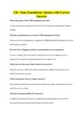 CIS - Data Foundations -Quizzes with Correct&NewLine;Answers