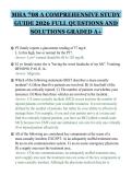 MHA 708 A COMPREHENSIVE STUDY&NewLine;GUIDE 2026 FULL QUESTIONS AND&NewLine;SOLUTIONS GRADED A&plus;&NewLine;