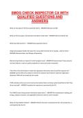 Smog Check Inspector CA &ndash; California Certification Exam &ndash; Qualified Questions and Answers Study Material