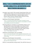 MHA 710 2 COMPREHENSIVE STUDY&NewLine;GUIDE 2026 FULL QUESTIONS AND&NewLine;SOLUTIONS GRADED A&plus;&NewLine;
